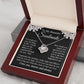 Soulmate Necklace Gift for Her, Soulmate Jewelry, Necklace for Future Wife, Wedding Valentine Jewelry for Wife Necklace Gifts from Husband - Soulmate Gift Necklace with Message Card and Gift Box Love knot Thang