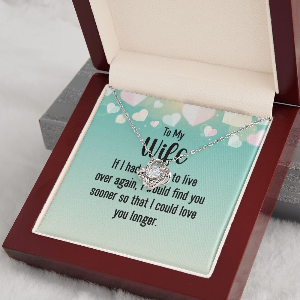 Couples Gifts, Smokin' Wife Necklace Gifts From Husband, Wedding Anniversary Jewelry For Wife From Husband, Wife Birthday From Husband, To My Unbiological Sister Message Card and Gift Box styles On Birthday, Christmas, Anniversary  Love knot Thang