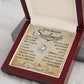 My Beautiful Soulmate Necklace Future Wife Gifts, Promise Necklace For Her, Fiance Gifts For Her, Valentine Gifts For Soulmate From Husband With Message Card Box LED, Soulmate Necklace For Women, To My Wife Necklace Love knot Thang