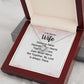 Couples Gifts, Beautiful Wife Necklace Gifts From Husband, Wedding Anniversary Jewelry For Wife From Husband, Wife Birthday From Husband, To My Unbiological Sister Message Card and Gift Box styles On Birthday, Christmas, Anniversary  Love knot Thang