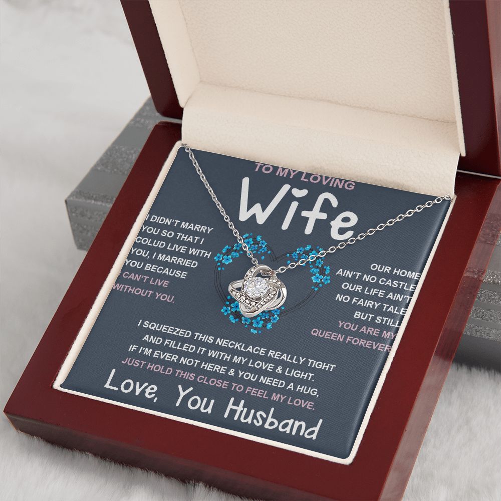 Soulmate Necklace For Women, To My Future Wife, Soulmate Gifts For Her, Future Wife Necklace, Necklaces For Girlfriend, To My Wife Necklace, Wife Necklace From Husband Necklace Message Card and Gift Box Styles on Birthday, Christmas, Valentine Love knot T