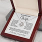 Soulmate Necklace Gifts From Husband, For Soulmate From Husband, Wife Gifts From Husband, Necklaces For Soulmate From Husband To My Wife Necklace Message Card and Necklace Gift Box Gift Box Styles on Birthday, Wedding, Anniversary, Valentine Love knot Tha