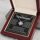 Gifts For Soulmate Birthday Gifts From Husband Necklace Valentines Days, Necklace for Future Soulmate, Valentine Wedding Jewelry for Wife Necklace Gifts from Husband - Soulmate Gift Necklace with Message Card and Gift Box Love knot Thang