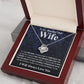 Gifts For Wife Birthday Gifts From Husband Necklace Valentines Day, Necklace for Future Soulmate, Wedding Valentine Jewelry for Wife Necklace Gifts from Husband - Soulmate Gift Necklace with Message Card and Gift Box Love knot Thang