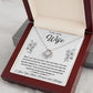 Soulmate Necklace For Women, Soulmate Gifts For Her, Future Wife Necklace, Necklaces Girlfriend, Soulmate Jewelry, To My Wife Necklace, Wife Necklace From Husband, Necklace Message Card and Gift Box Styles on Birthday, Christmas, Valentine Love knot Thang