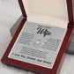 Soulmate Necklace For Women, To My Wife, Soulmate Gifts For Her, Future Wife Necklace, Necklaces For Girlfriend, To My Wife Necklace, Wife Necklace From Husband Necklace Message Card and Gift Box Styles on Birthday, Christmas, Valentine Love knot Thang