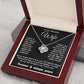 Gifts for Wife Necklace from Husband, Gifts for Wife from Husband, Anniversary Gifts for Her Gifts Soulmate Message Card and Necklace Gift Box Gift Box Styles on Birthday, Wedding, Anniversary, Valentine Love knot Thang