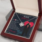 Couples Gifts, Nusre Wife Girlfriend Necklace Gifts From Husband, Wedding Anniversary Jewelry For Wife From Husband, Wife Birthday From Husband, To My Beautiful Girlfriend Message Card and Gift Box styles On Birthday, Christmas, Anniversary  Love knot Tha