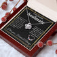 Beautiful Soulmate Necklace My Last Everything, Promise Necklace For Her, Fiance Gifts For Her, Wedding Valentine Gifts For Future Wife With Message Card Box LED, Soulmate Necklace For Women, To My Wife Necklace Love knot Thang