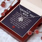 Couples Gifts, Smokin' Hot Wife Necklace Gifts From Husband, Wedding Anniversary Jewelry For Wife From Husband, Wife Birthday From Husband, To My Unbiological Sister Message Card and Gift Box styles On Birthday, Christmas, Anniversary  Love knot Thang
