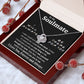 To My Soulmate Necklace To My Future Wife Necklace Gifts, Promise Necklace For Her, Fiance Gifts For Her, Valentine Gifts For Soulmate From Husband With Message Card Box LED, Soulmate Necklace For Women, To My Wife Necklace Love knot Thang