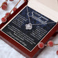 to My Soulmate Necklace, Soulmate Jewelry for Women, Wife Gifts from Husband, Anniversary Necklace for Wife Soulmate Gifts Future Wife Necklace Message Card and Gift Box Styles on Birthday, Wedding, Anniversary, Valentine Love knot Thang