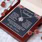 Soulmate Necklace Gifts from Husband, Wedding Anniversary Gifts for Wife from Husband, Wife Birthday Gifts from Husband, To My Wife Necklace Message Card and Necklace Gifts Box Gift Box Styles on Birthday, Wedding, Anniversary, Valentine Love knot Thang