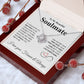 To My Beautiful Soulmate Necklace My Last Everything, Promise Necklace For Her, Fiance Gifts For Her, Valentine Gifts For Future Wife With Message Card Box LED, Soulmate Necklace For Women, To My Wife Necklace copy Love knot Thang