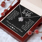 To My Beautiful Wife Necklace Gifts, Soulmate for Wife Birthday Gifts from Husband, Valentine for Women, Soulmate Gifts, Message Card and Necklace Gifts Box Gift Box Styles on Birthday, Wedding, Anniversary, Valentine Love knot Thang