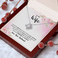 To My Wife Every Passing Second Gift Wife From Husband, Dear Wife, Jewelry For Women, Jewelry For Wife, Love Knot Meaningful Necklace Message Card and Gift Box Styles on Birthday, Christmas, Anniversary Love knot Thang
