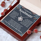 Gifts For Soulmate Birthday Gifts From Husband Necklace Valentines Days, Necklace for Future Soulmate, Birthday Wedding Jewelry for Wife Necklace Gifts from Husband - Soulmate Gift Necklace with Message Card and Gift Box Love knot Thang