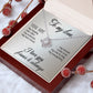 To My Love "Promise NecklaceGift for Fiance, Girlfriend, Future Wife, Wife. Fiance, Girlfriend, Future Wife, Wife Gift, Love Knot Meaningful Necklace Message Card and Gift Box Styles on Birthday, Christmas, Anniversary Love knot Thang