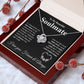 To My Future Wife Necklace My Last Everything, Promise Necklace For Her, Fiance Gifts For Her, Valentine Gifts For Future Wife With Message Card Box LED, Soulmate Necklace For Women, To My Wife Necklace Love knot Thang
