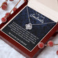 To My Lovely Soulmate Necklace Gift From Husband To My Badass Wife Pendant Wedding Jewelry with Message Card and Gift Box. Gift for Wife. Necklace Gift Set for Wife Necklace Gifts Box Gift Box Styles Love knot Thang