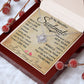 My Beautiful Soulmate Necklace Future Wife Gifts, Promise Necklace For Her, Fiance Gifts For Her, Valentine Gifts For Soulmate From Husband With Message Card Box LED, Soulmate Necklace For Women, To My Wife Necklace Love knot Thang