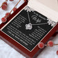 Wife Necklace Gift for Her, Soulmate Jewelry, Necklace for Future Wife, Wedding Valentine Jewelry for Wife Necklace Gifts from Husband - Soulmate Gift Necklace with Message Card and Gift Box Love knot Thang