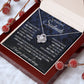 To My Soulmate Necklace for Women, Necklaces For Wife from Husband, Soulmate Necklace to My Future Wife, Necklace For Girlfriend with Message Card and Necklace Gift Box Gift Box Styles on Birthday, Christmas, Wedding, Anniversary Love knot Thang