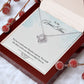 My Bonus Mom Necklace, Dear Mom, Mother's Day Necklace, Gift for Mom from Daughter, Son, Amazing Mom, Perfect Mother Mother's Day Gift, Love Knot Necklace Message Card and Gift Box Styles on Birthday, Christmas, Anniversary  Love knot Thang