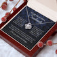 To My Beautiful Soulmate Necklace, Love Necklace for Girlfriend, Soulmate Jewelry, Soulmate Necklace, Future Wife Gift, Necklace for Wife from Husband Necklace Message Card and Gift Box Styles on Birthday, Christmas, Wedding, Anniversary Love knot Thang