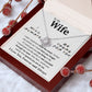 To My Wife Necklace To My Future Wife Gifts, Promise Necklace For Her, Fiance Gifts For Her, Valentine Gifts For Soulmate From Husband With Message Card Box LED, Soulmate Necklace For Women, To My Wife Necklace Love knot Thang