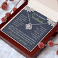 Soulmate Necklace Gift for Her, Soulmate Jewelry, Necklace for Future Soulmate, Valentine Anniversary Jewelry for Wife Necklace Gifts from Husband - Soulmate Gift Necklace with Message Card and Gift Box Love knot Thang