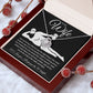 To My Wife Necklace For Women, Funny Gifts For Girlfriend,Valentine Christmas Presents For Girlfriend, Best Birthday Meaningful Gift Ideas For Wife, Women Romantic Jewelry For Her Anniversary Message Card and Gift Box Styles Love knot Thang