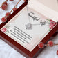 To My Wife Necklace Romantic Gifts For Her Unique Necklaces For Wife From Husband Cute Valentines Day Anniversary Birthday For Wife, Meaningful Necklace Message Card and Gift Box Styles on Birthday, Christmas, Anniversary Love knot Thang