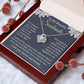 Soulmate Necklace Gift for Her, Soulmate Jewelry, Necklace for Future Wife, Wedding Anniversary Jewelry for Wife Necklace Gifts from Husband - Soulmate Gift Necklace with Message Card and Gift Box Love knot Thang