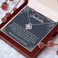 To My Lovely Soulmate Necklace Gift From Husband To My Badass Wife Pendant Birthday Jewelry with Message Card and Gift Box. Gift for Wife. Necklace Gift Set for Wife Necklace Gifts Box Gift Box Styles Love knot Thang
