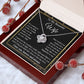 Wife Necklace Gift for Her, Soulmate Jewelry, Necklace for Future Wife, Valentine Jewelry for Wife Necklace Gifts from Husband - Soulmate Gift Necklace with Message Card and Gift Box Love knot Thang