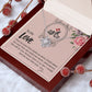 The Love Knot Necklace To My Love Knot Necklace, Happy First anniversary, Unique Gift from Husband, Best Jewelry for Wife, Dear Wife, Necklace Message Card and Gift Box Styles on Birthday, Christmas, Anniversary  Love knot Thang