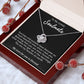 To My Lovely Wife Necklace Gift From Husband To My Badass Wife Pendant Valentine Jewelry with Message Card and Gift Box. Gift for Wife. Necklace Gift Set for Wife Necklace Gifts Box Gift Box Styles Love knot Thang