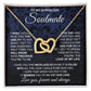to My Soulmate Necklace from Husband, Necklaces for Wife from Husband, to My Soulmate Necklace for Women, Soulmate Jewelry for Wife Wedding Jewelry Gifts for Wife Birthday Gifts from Husband Interlocking Heart