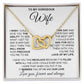 to My Wife Necklace from Husband, Necklaces for Wife from Husband, to My Soulmate Necklace for Women, Soulmate Jewelry for Wife Anniversary Jewelry Gifts for Wife Birthday Gifts from Husband Interlocking Heart