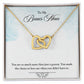 My Bonus Mom Necklace, Dear Mom, Mother's Day Necklace, Gift for Mom from Daughter, Son, Amazing Mom, Perfect Mother Mother's Day Gift, Love Knot Necklace Message Card and Gift Box Styles on Birthday, Christmas, Anniversary  Interlocking Heart