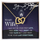 Birthday For Wife, Love Knot Necklace Gifts For Wife From Husband, To My Soulmate Necklace For Women, To My Wife Necklace Wedding Anniversary, I Love You, Meaningful Necklace Message Card and Gift Box Styles on Birthday, Christmas, Anniversary  Interlocki