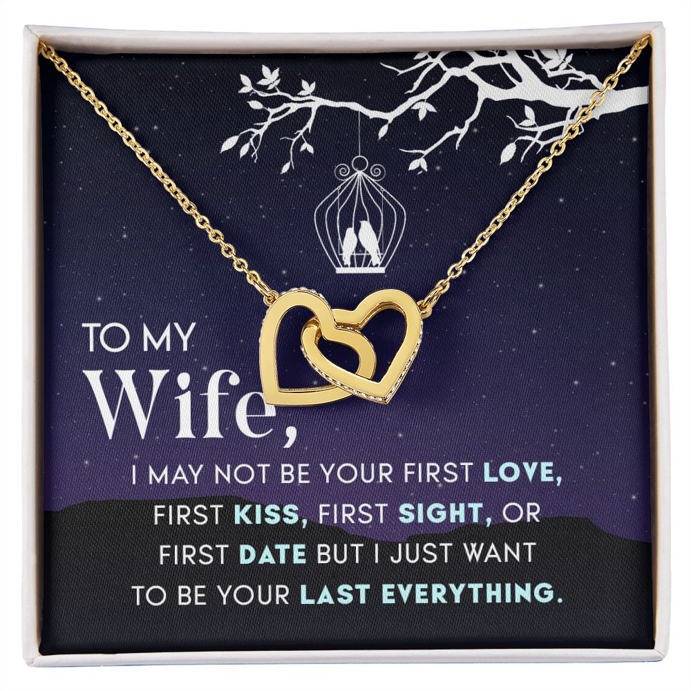 Birthday For Wife, Love Knot Necklace Gifts For Wife From Husband, To My Soulmate Necklace For Women, To My Wife Necklace Wedding Anniversary, I Love You, Meaningful Necklace Message Card and Gift Box Styles on Birthday, Christmas, Anniversary  Interlocki