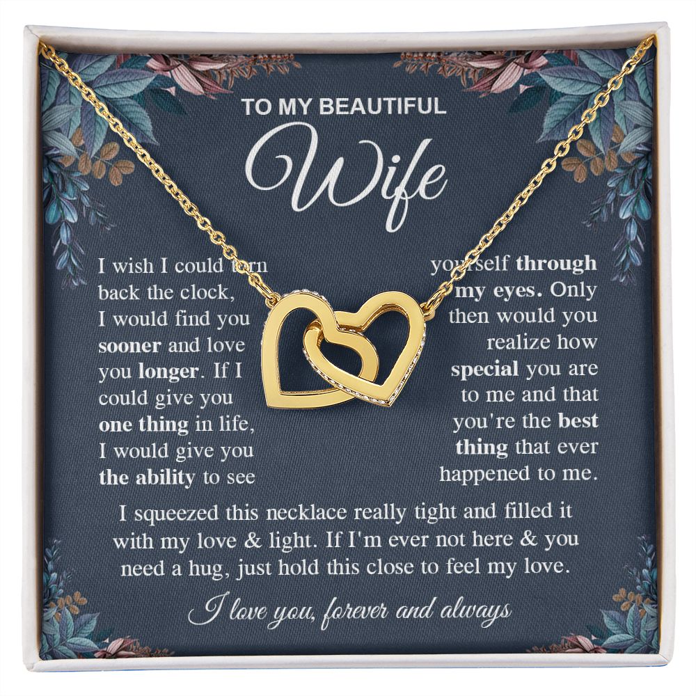 To My Soulmate Necklace Gift for Her, Soulmate Gifts From Husband, Anniversary Gifts For Wife From Husband To My Soulmate Necklace Message Card and Necklace Gift Box Gift Box Styles on Birthday, Wedding, Anniversary, Valentine Interlocking Heart