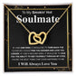 Gifts For Soulmate Birthday Gifts From Husband Necklace Valentines Day, Necklace for Future Soulmate, Valentine Necklace Jewelry for Wife Necklace Gifts from Husband - Soulmate Gift Necklace with Message Card and Gift Box.jpg Interlocking Heart