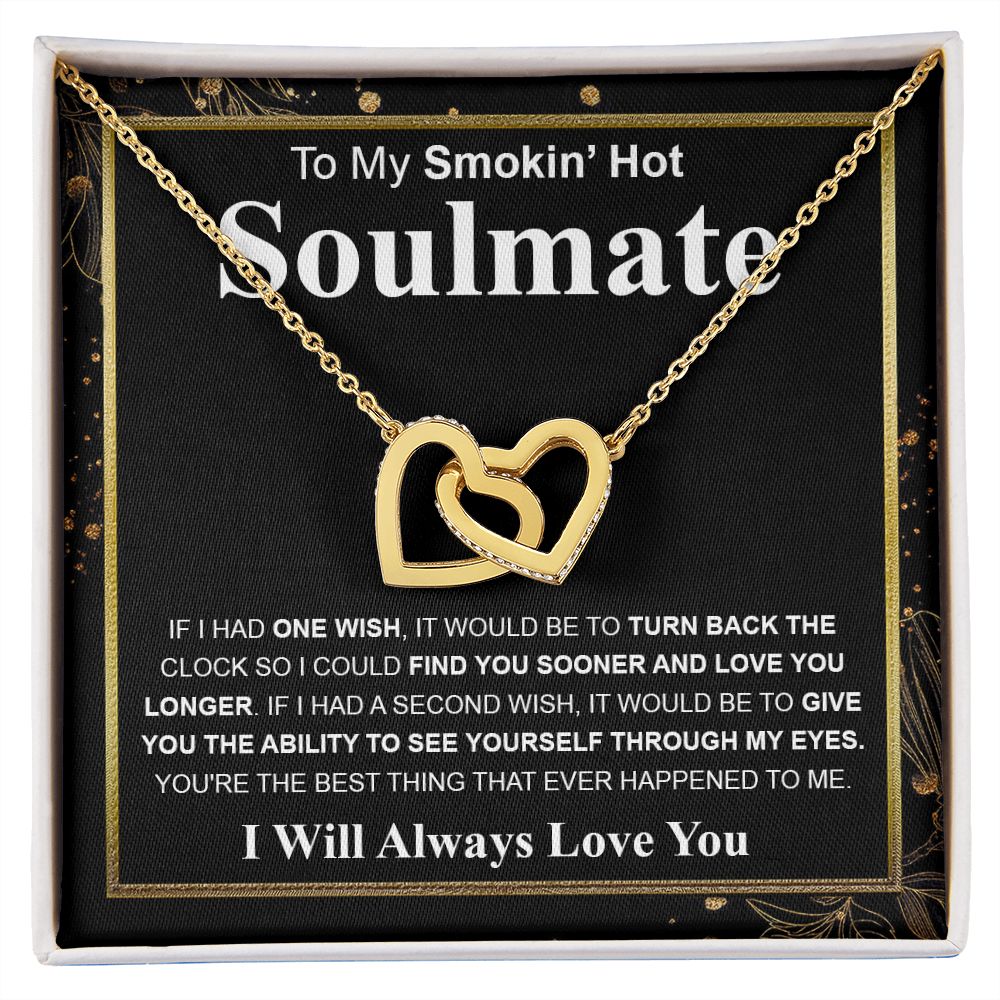 Gifts For Soulmate Birthday Gifts From Husband Necklace Valentines Day, Necklace for Future Soulmate, Valentine Necklace Jewelry for Wife Necklace Gifts from Husband - Soulmate Gift Necklace with Message Card and Gift Box.jpg Interlocking Heart