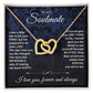 To My Soulmate Necklace for Women, Necklaces Gift For Wife from Husband, Soulmate Jewelry to My Future Wife Necklace and Necklace For Girlfriend with Message Card and Necklace Gift Box Gift Box Styles on Birthday, Christmas, Wedding, Anniversary Interlock