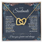 To My Soulmate Necklace for Women, Necklaces Gift For Wife from Husband, Soulmate Jewelry to My Future Wife Necklace, Necklace For Girlfriend with Message Card and Necklace Gift Box Gift Box Styles on Birthday, Christmas, Wedding, Anniversary Interlocking