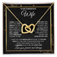 to My Wife Necklace from Husband, Necklaces for Wife from Husband, to My Soulmate Necklace for Women, Soulmate Jewelry for Wife Wedding Jewelry Gifts for Wife Valentine Gifts from Husband Interlocking Heart