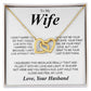 To My Beautiful Soulmate Necklace Gifts for Wife from Husband, Soulmate Valentine Gifts, Gift for Soulmate Necklace Message Card and Necklace Gift Box Gift Box Styles on Birthday, Wedding, Anniversary, Valentine Interlocking Heart